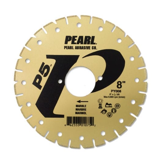 8" QT Pearl Electroplated Marble Blade